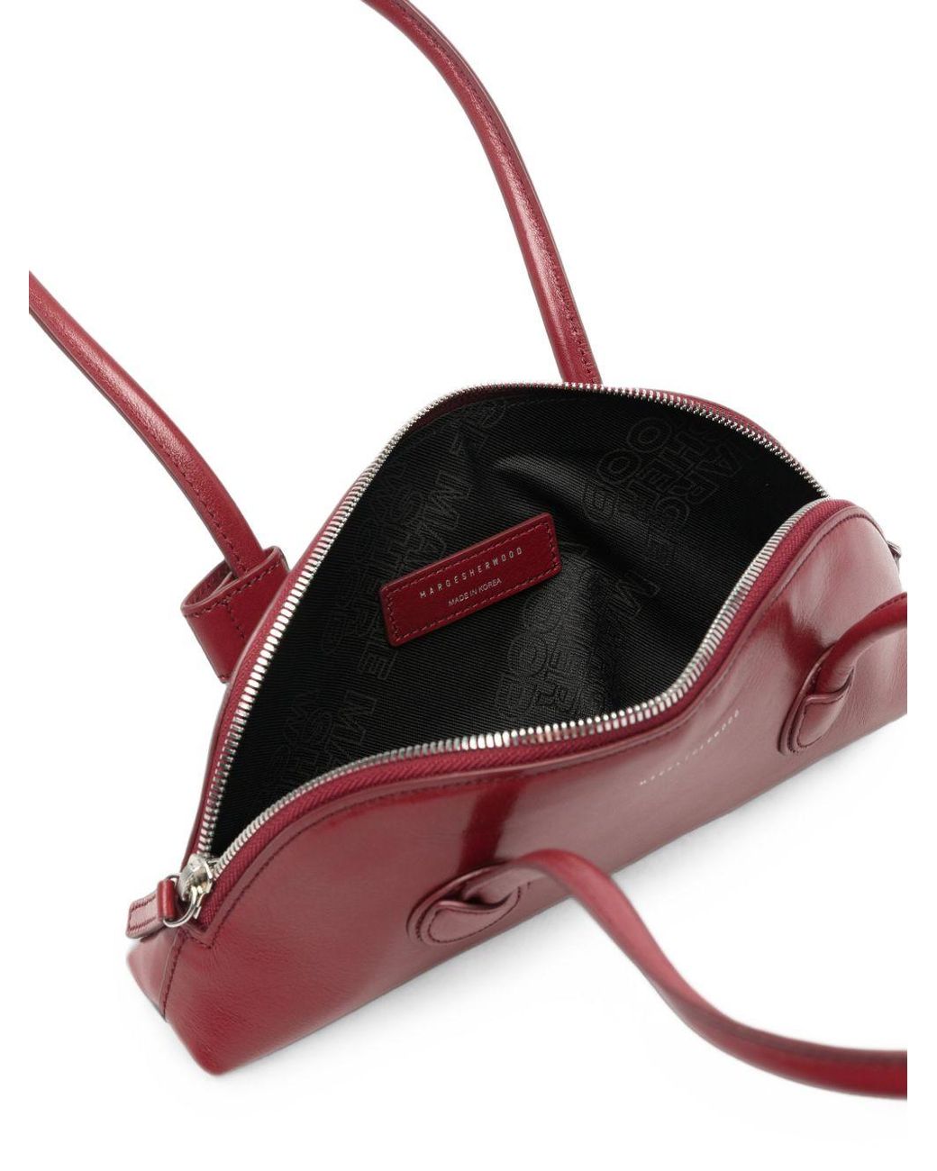 MARGE SHERWOOD Red Bessette Leather Shoulder Bag