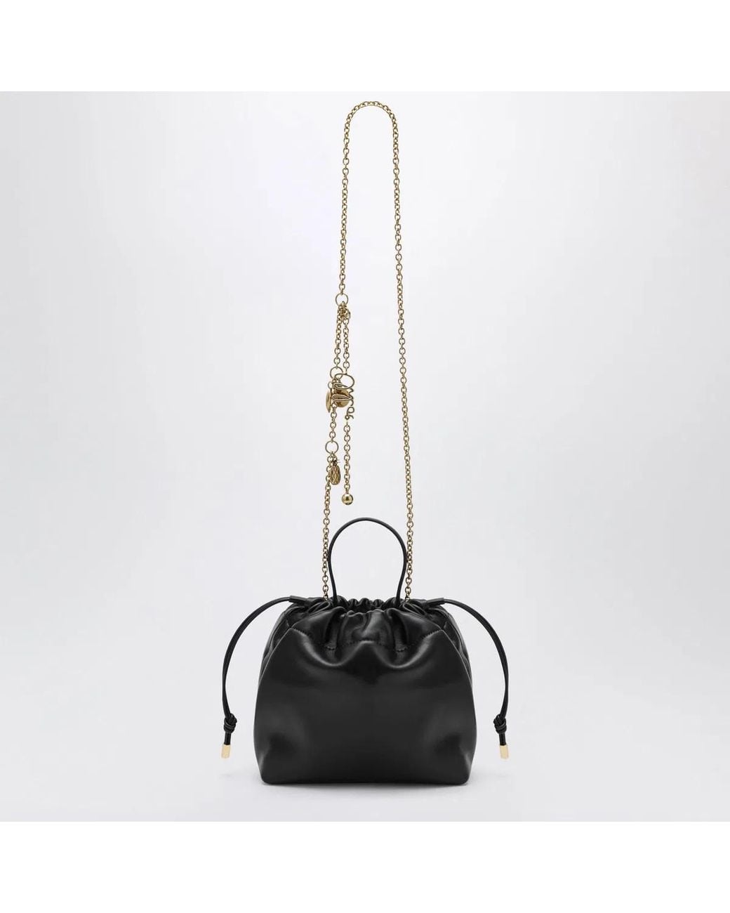 Chloé Black Small Icons Shoulder Bag With Chain