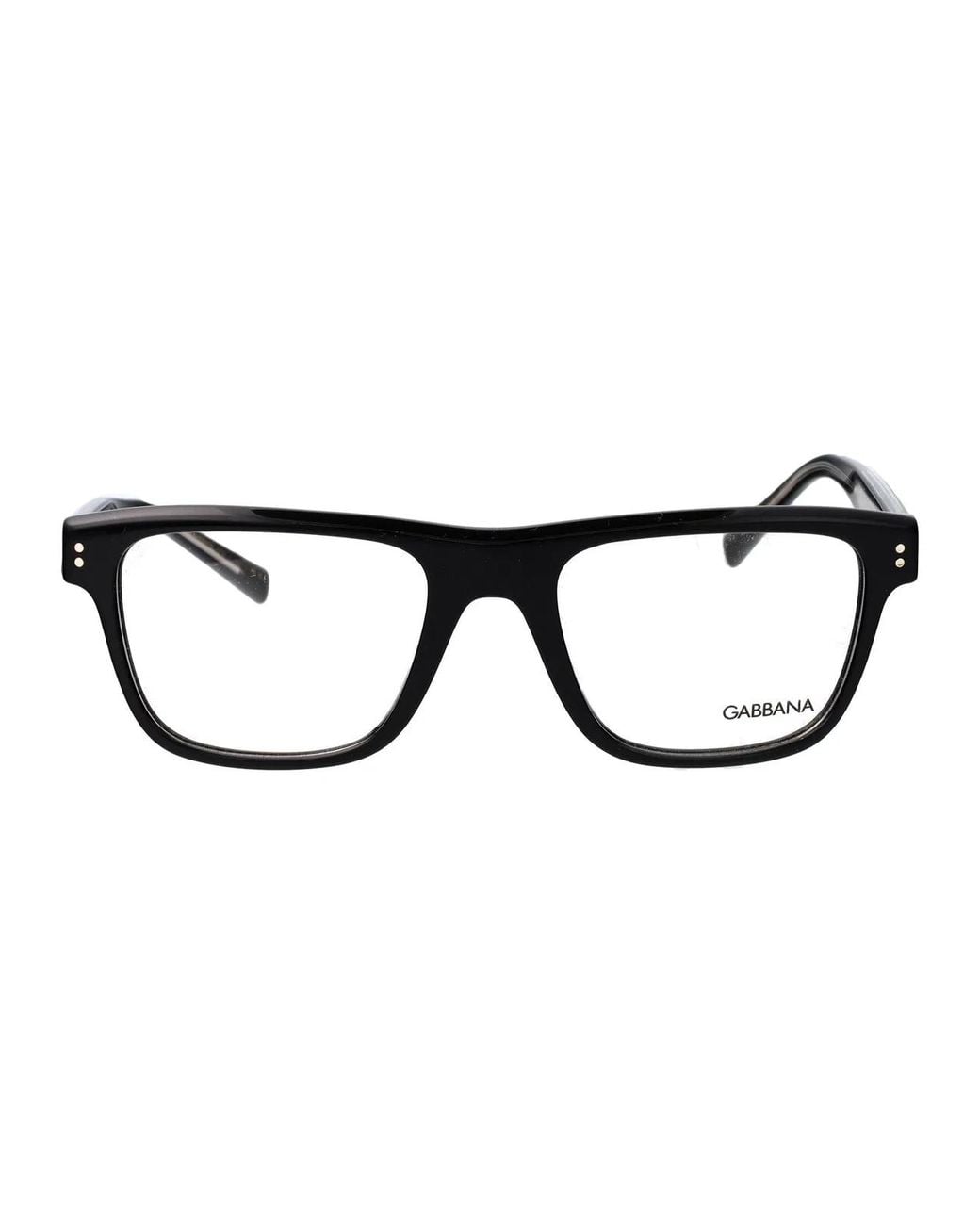 Dolce & Gabbana Black Dolce & Gabbana Acetate Optical Glasses