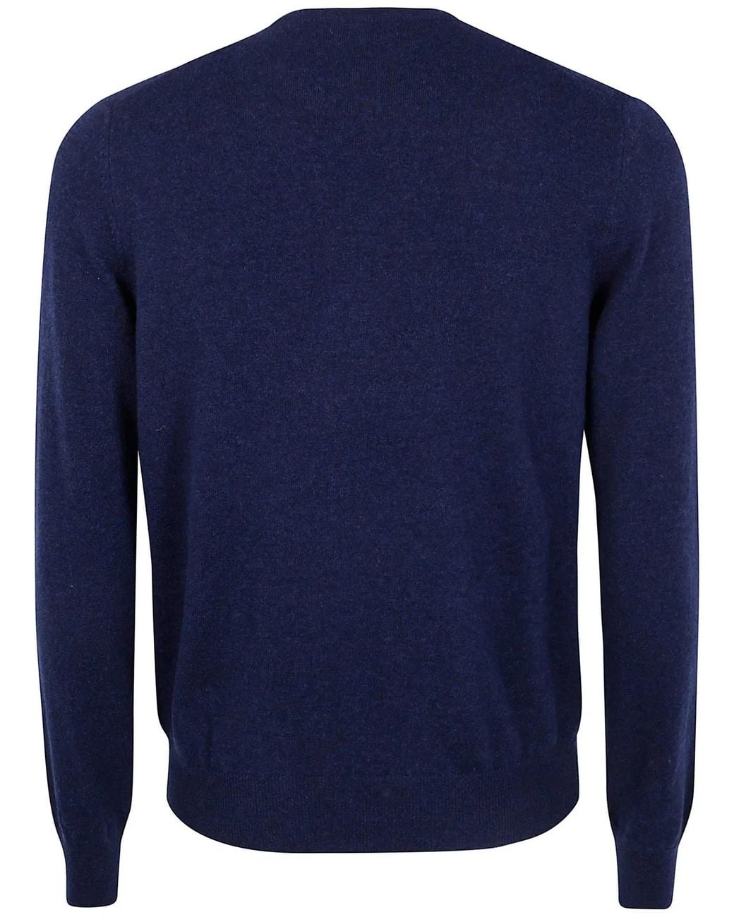 Gran Sasso Blue Round Neck "Gransasso" Round Neck Sweater for men