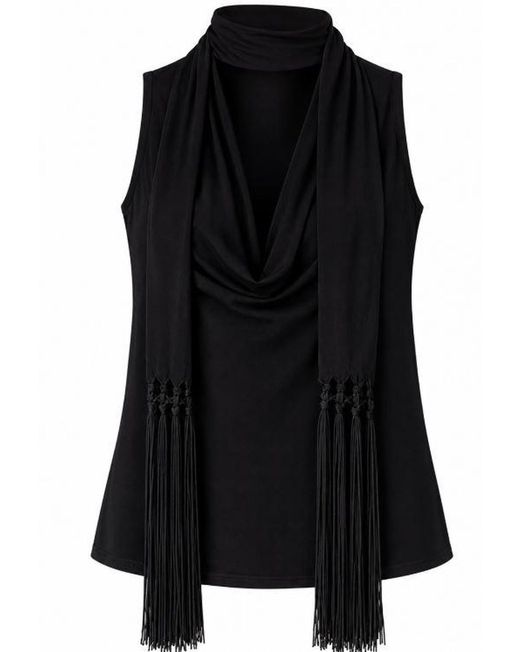 Liu Jo Black Polyester Elastane Top
