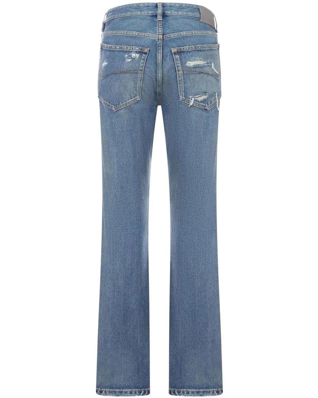 Balenciaga Blue Straight Slim Jeans