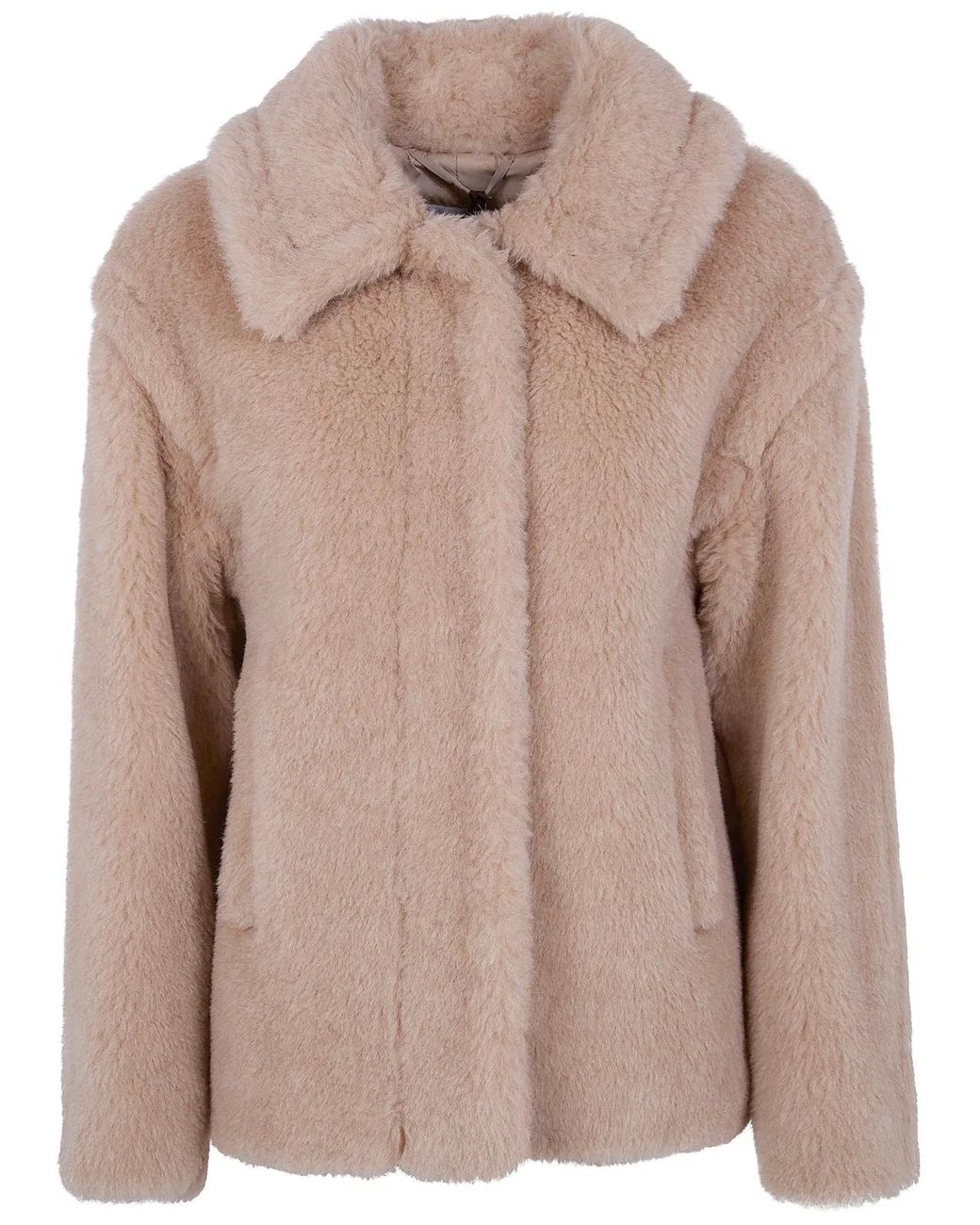 Max Mara Brown "Mxmtritone" Single Breasted Short Classic Coat