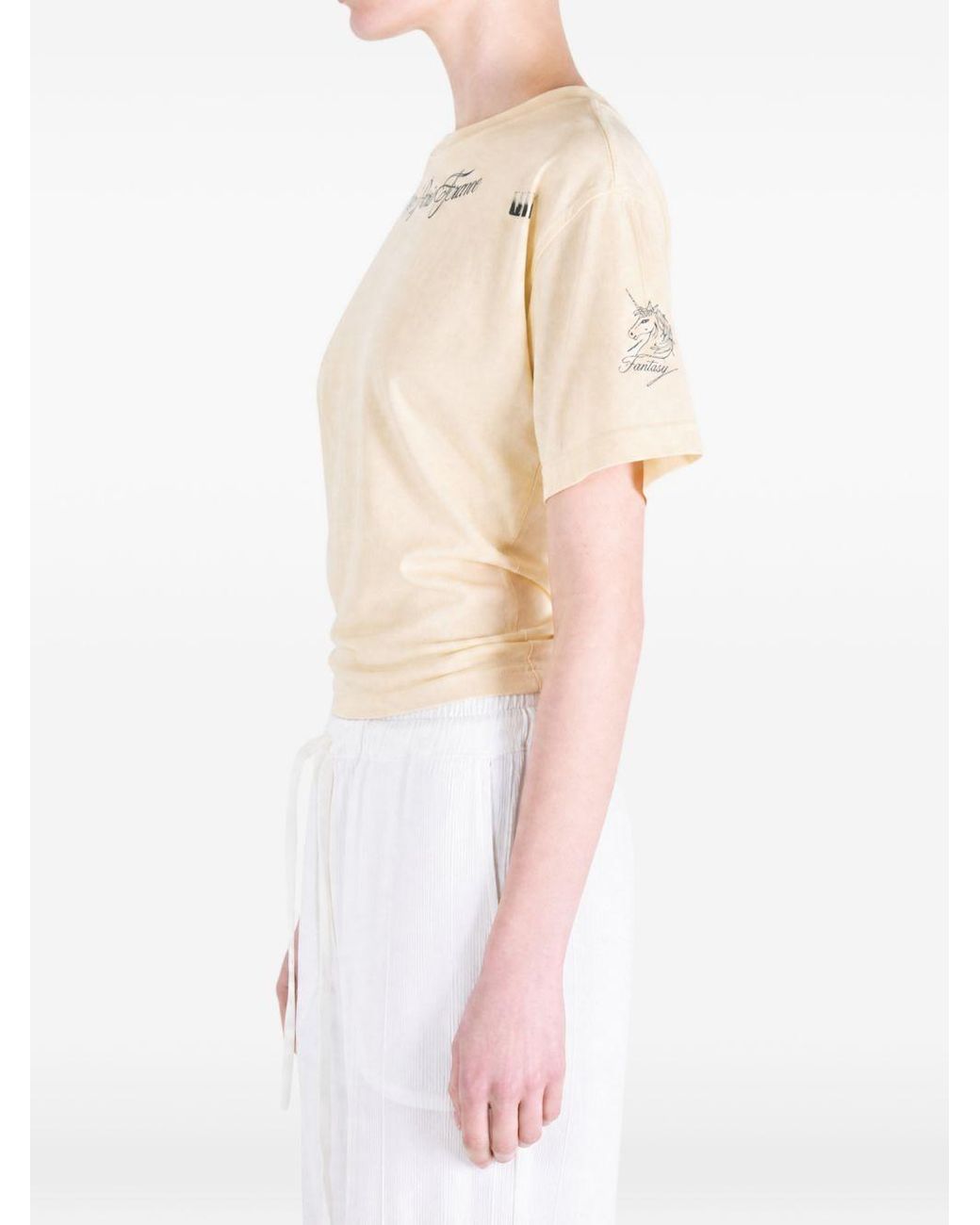 Balenciaga Natural Cotton T-Shirt