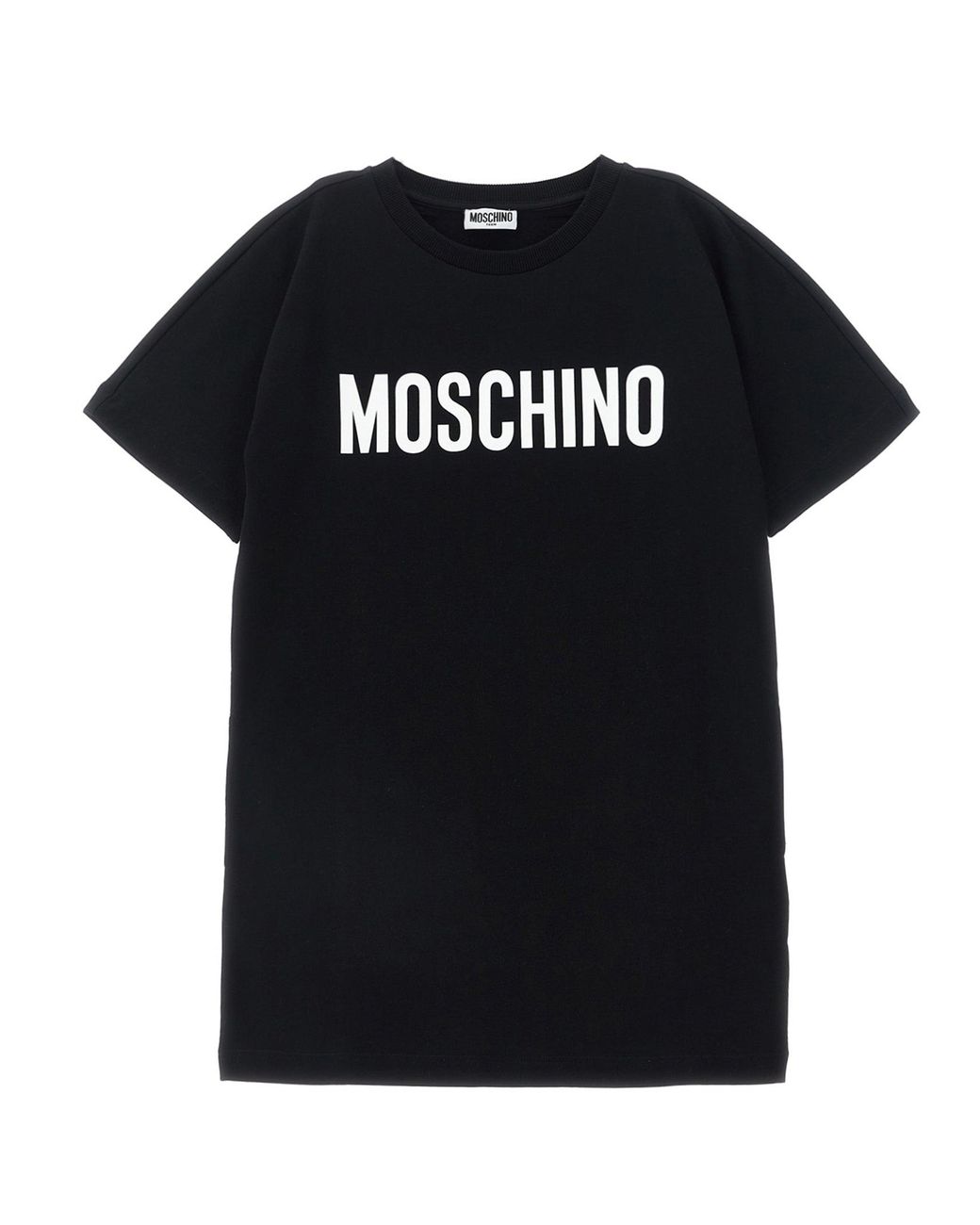 Moschino Black Logo Print Dress