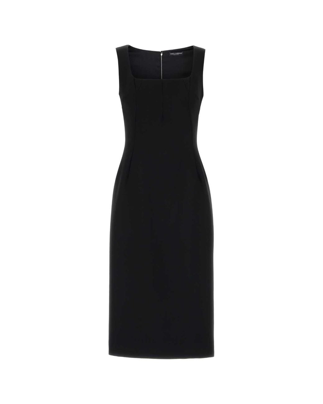 Dolce & Gabbana Black Wool Mini Dress