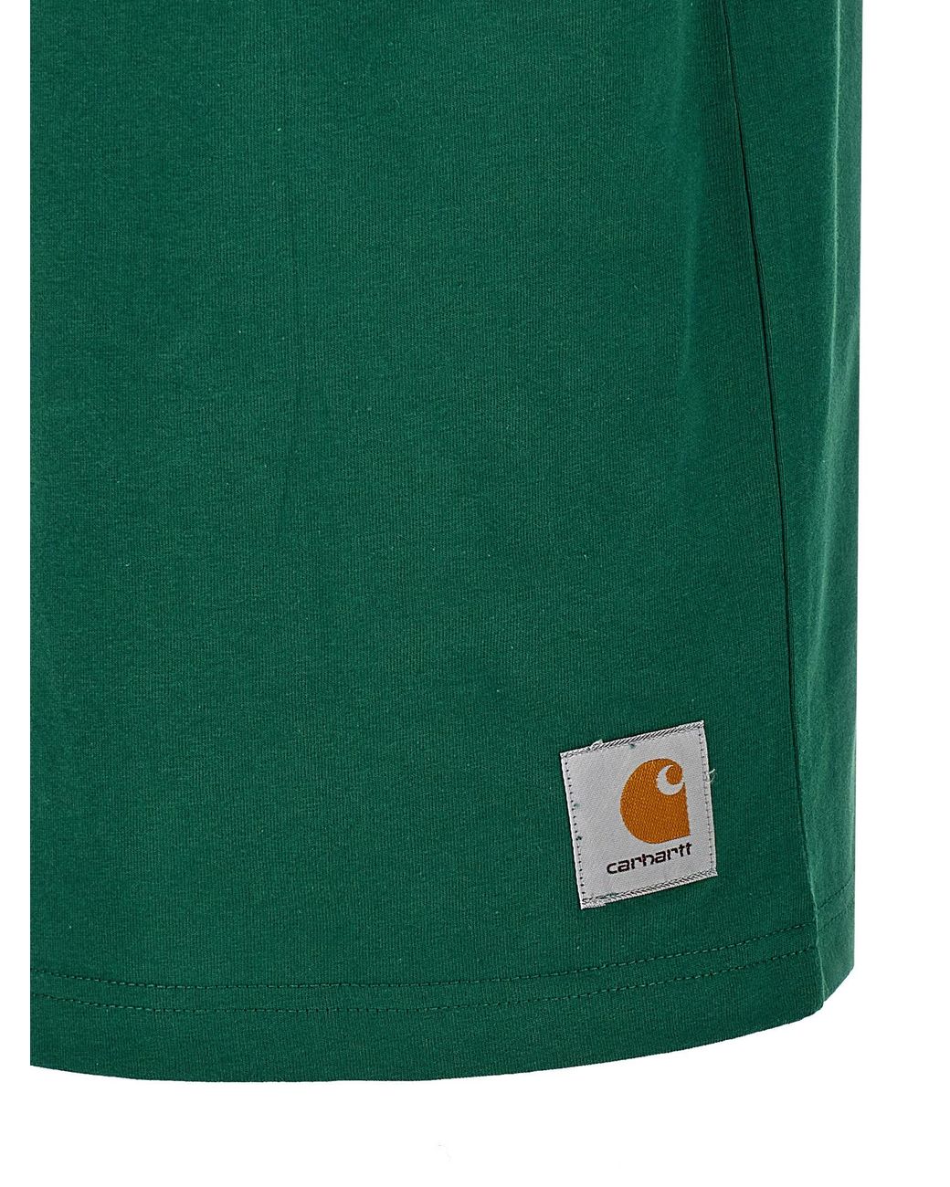 Carhartt Green 'Wip' T-Shirt for men