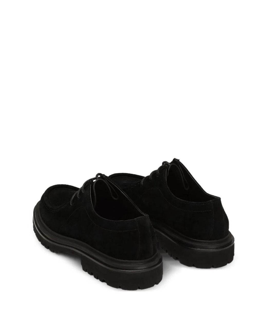 Dolce & Gabbana Black Dolce & Gabbana Leather Flat Shoes for men