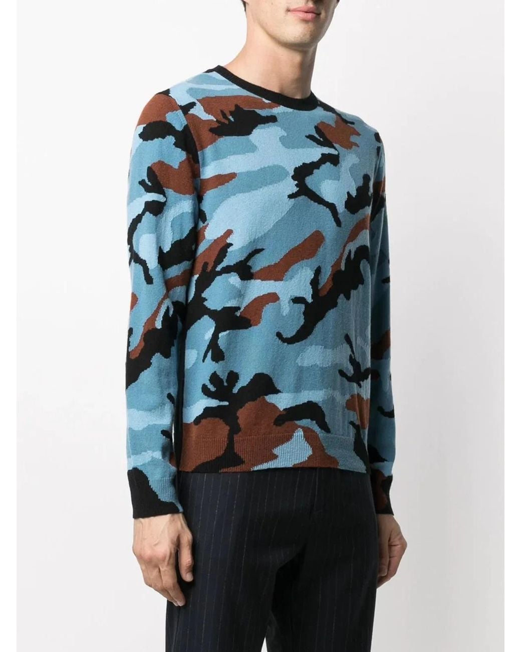 Valentino Blue Tv0Kc00F2E3 Camu Jersey for men