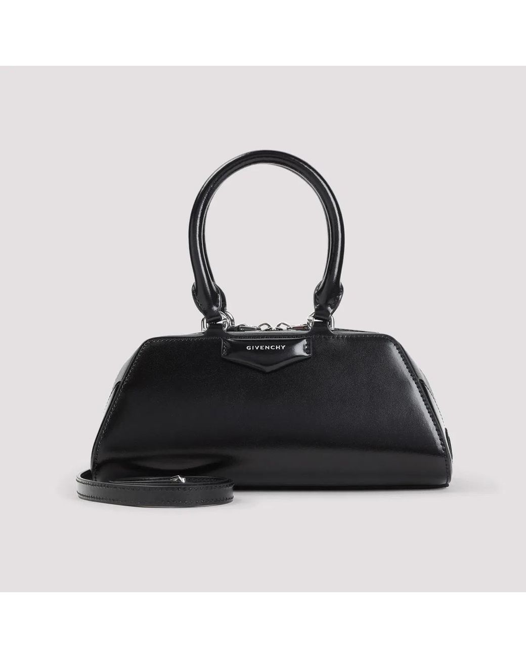 Givenchy Black Antigona East-West Mini Leather Bag