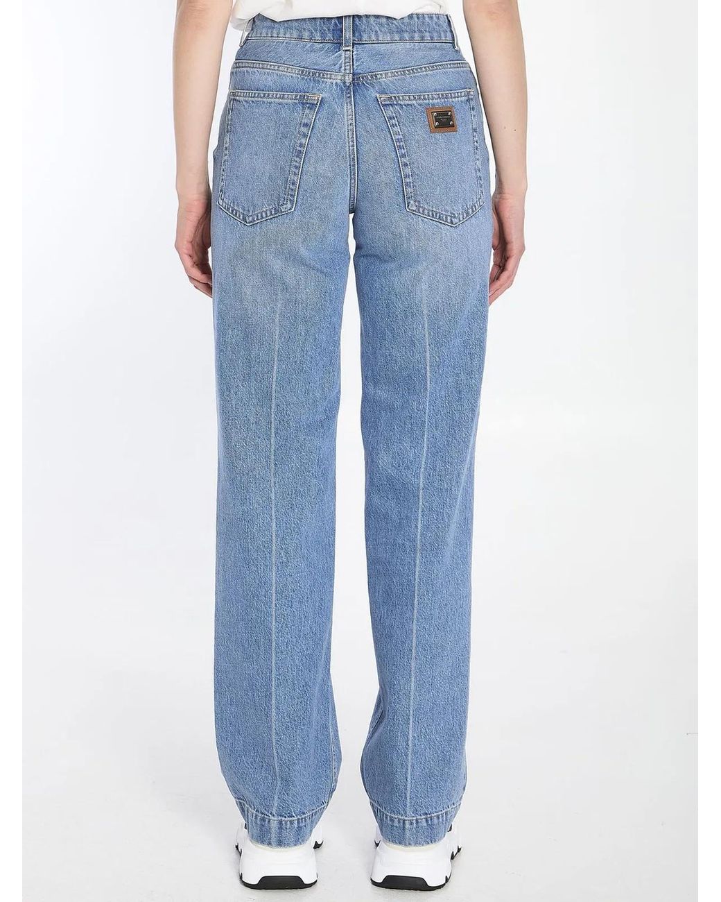Dolce & Gabbana Blue Dolce&Gabbana Wide-Leg Jeans