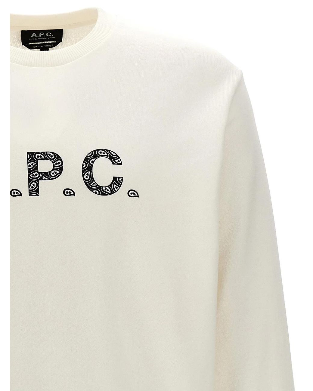 A.P.C. White 'Timothy' Sweatshirt for men