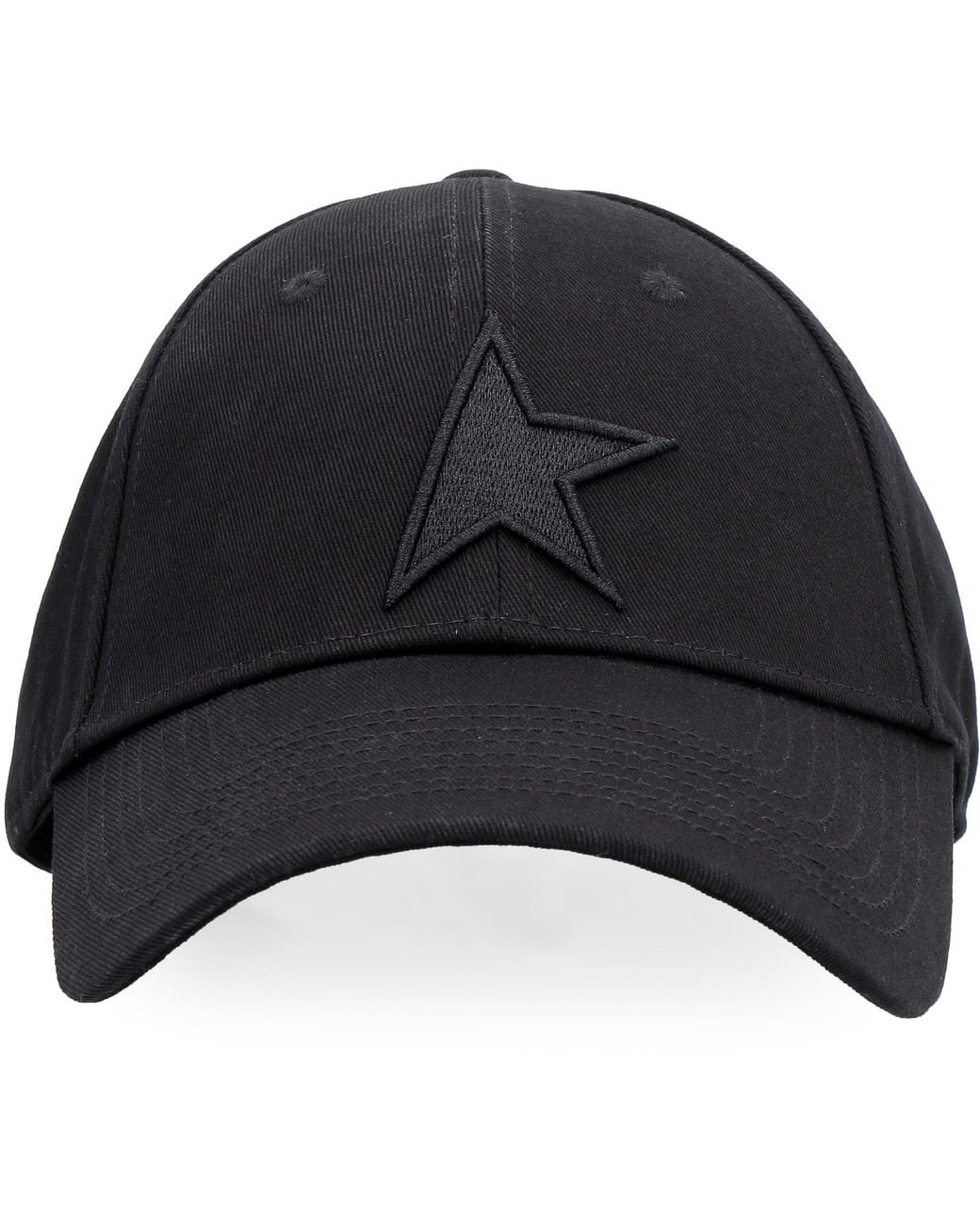 Golden Goose Deluxe Brand Black Logo Baseball Cap for men