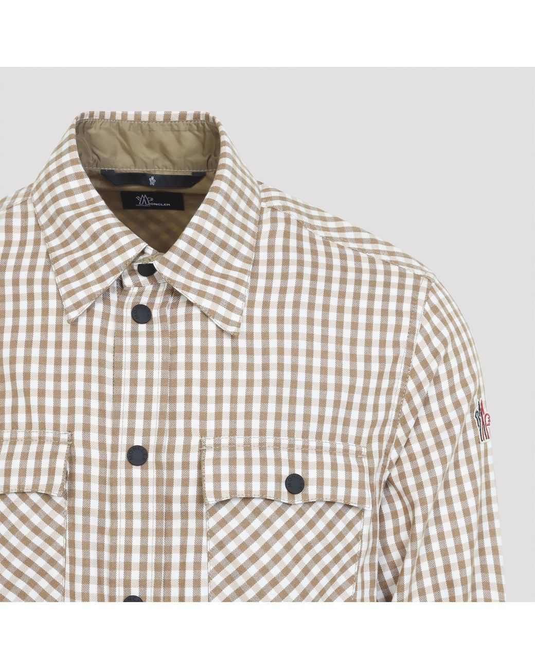 Moncler Brown Pastel Shirt for men