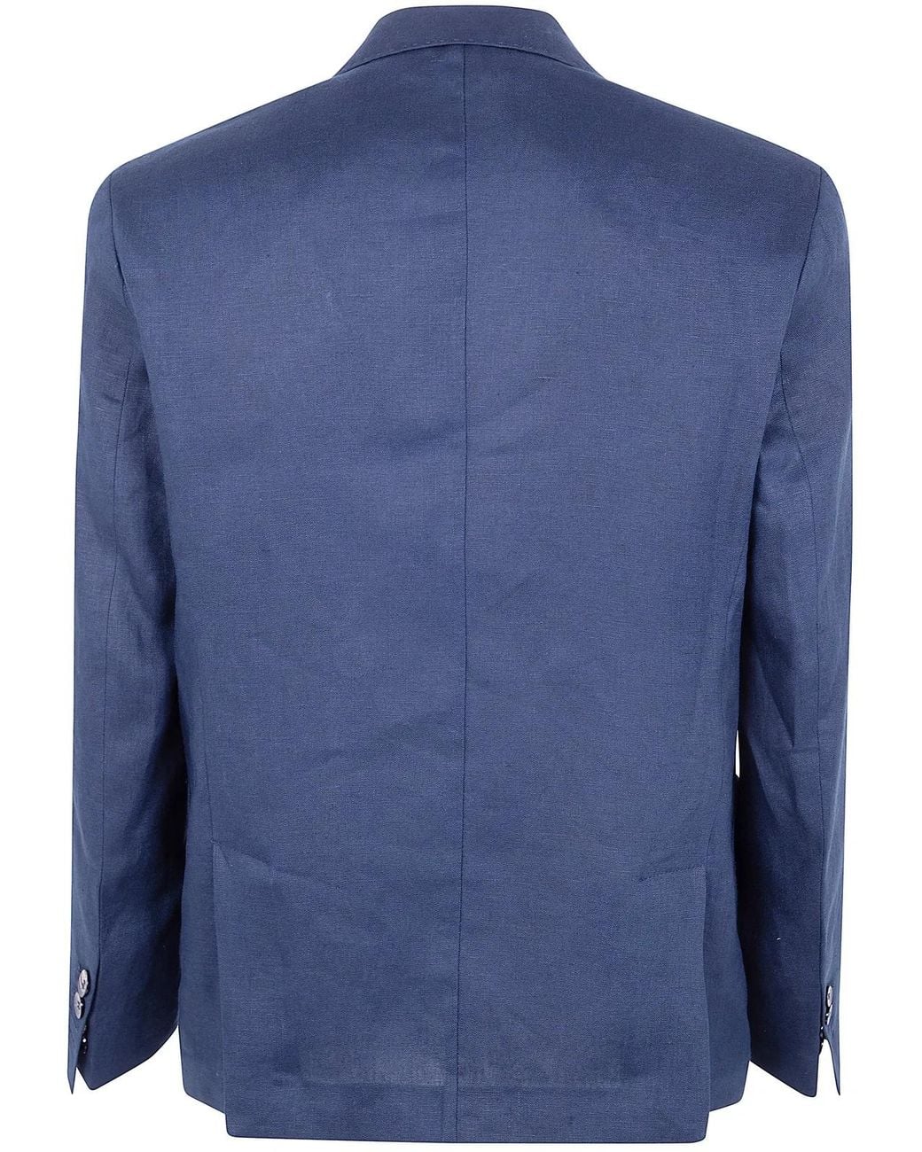 Michael Coal Blue Pure Linen Suit for men