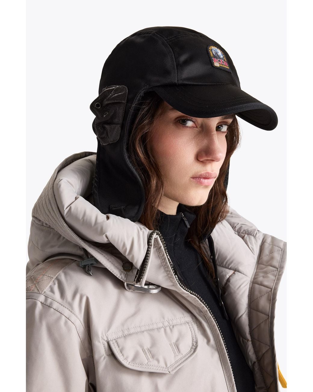 Parajumpers Black Tougan Jockey Hat for men