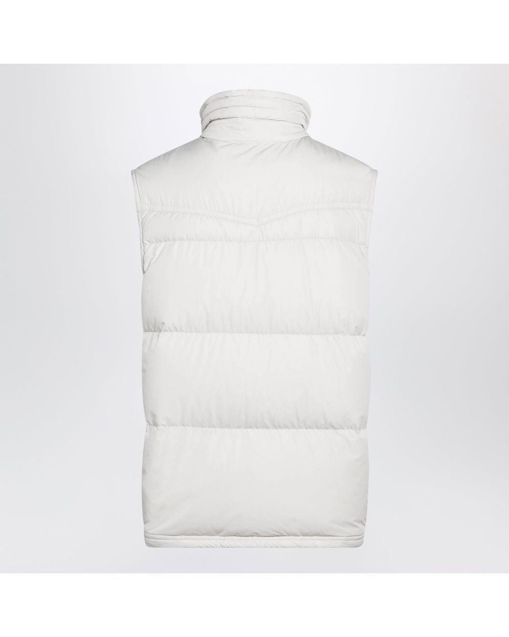 Moncler White Quilted Vest for men