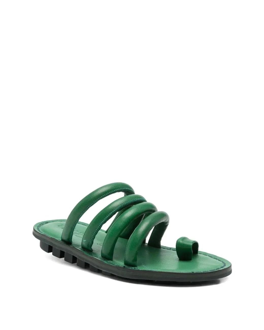 Trippen Green "Threads" Flat Sandals