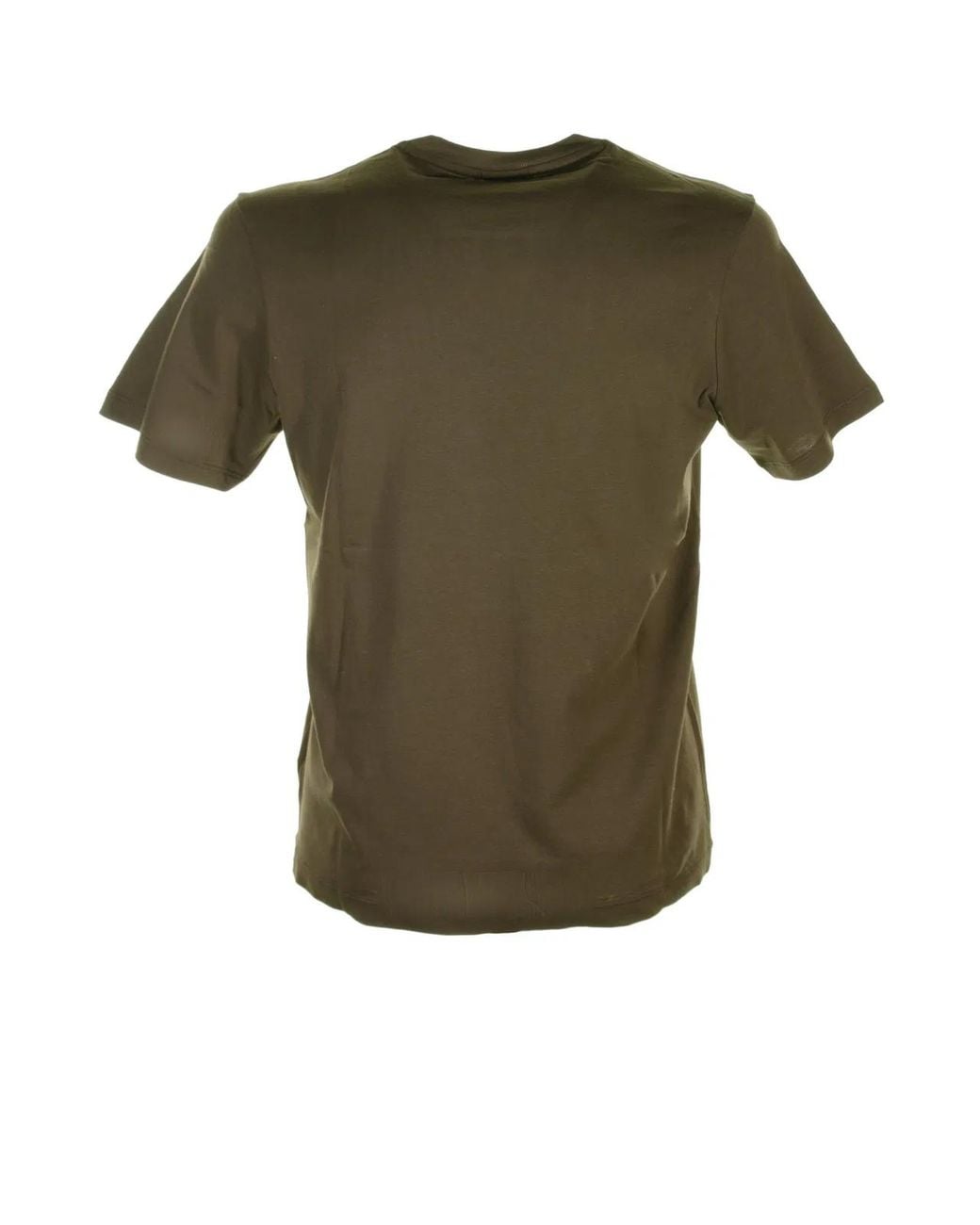Paul & Shark Green Paul & Shark Military T-Shirt With Logo for men