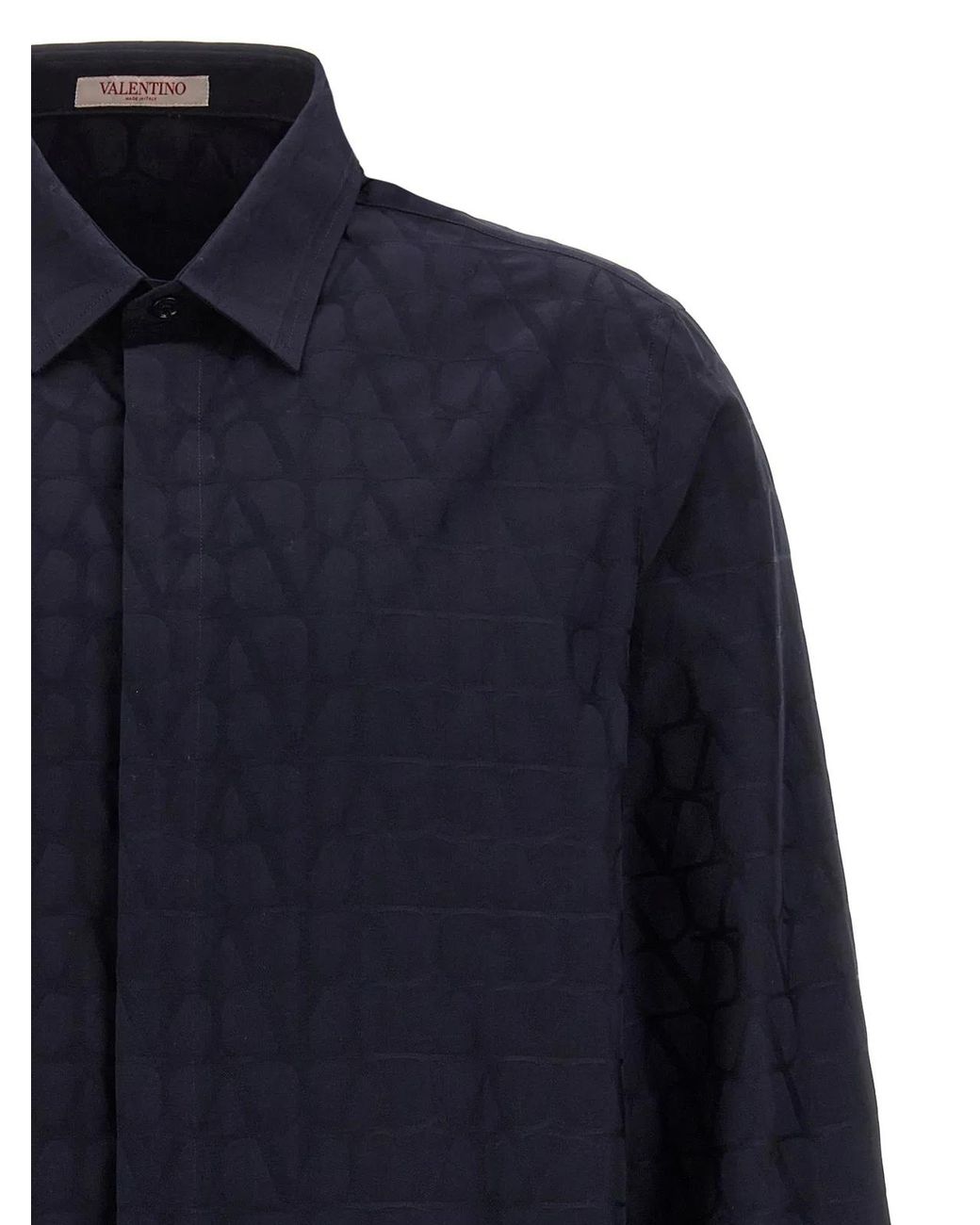 Valentino Garavani Blue 'Toile Iconographe' Shirt for men