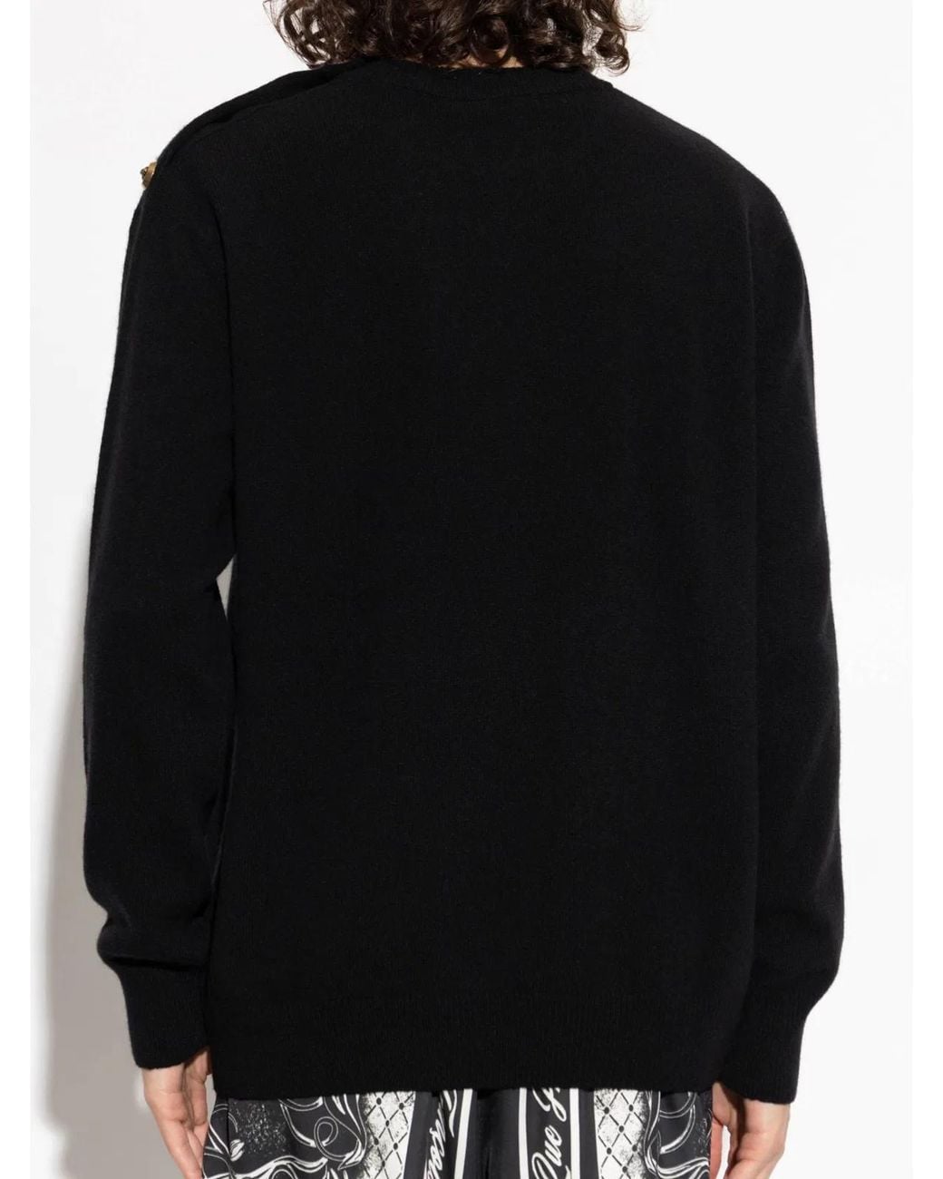 Balmain Black Classic Sweater for men