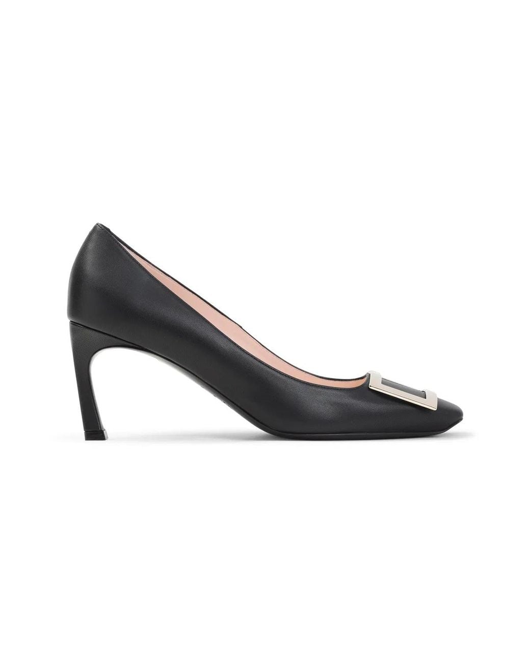 Roger Vivier Blue Belle Trompette Calf Leather Pumps