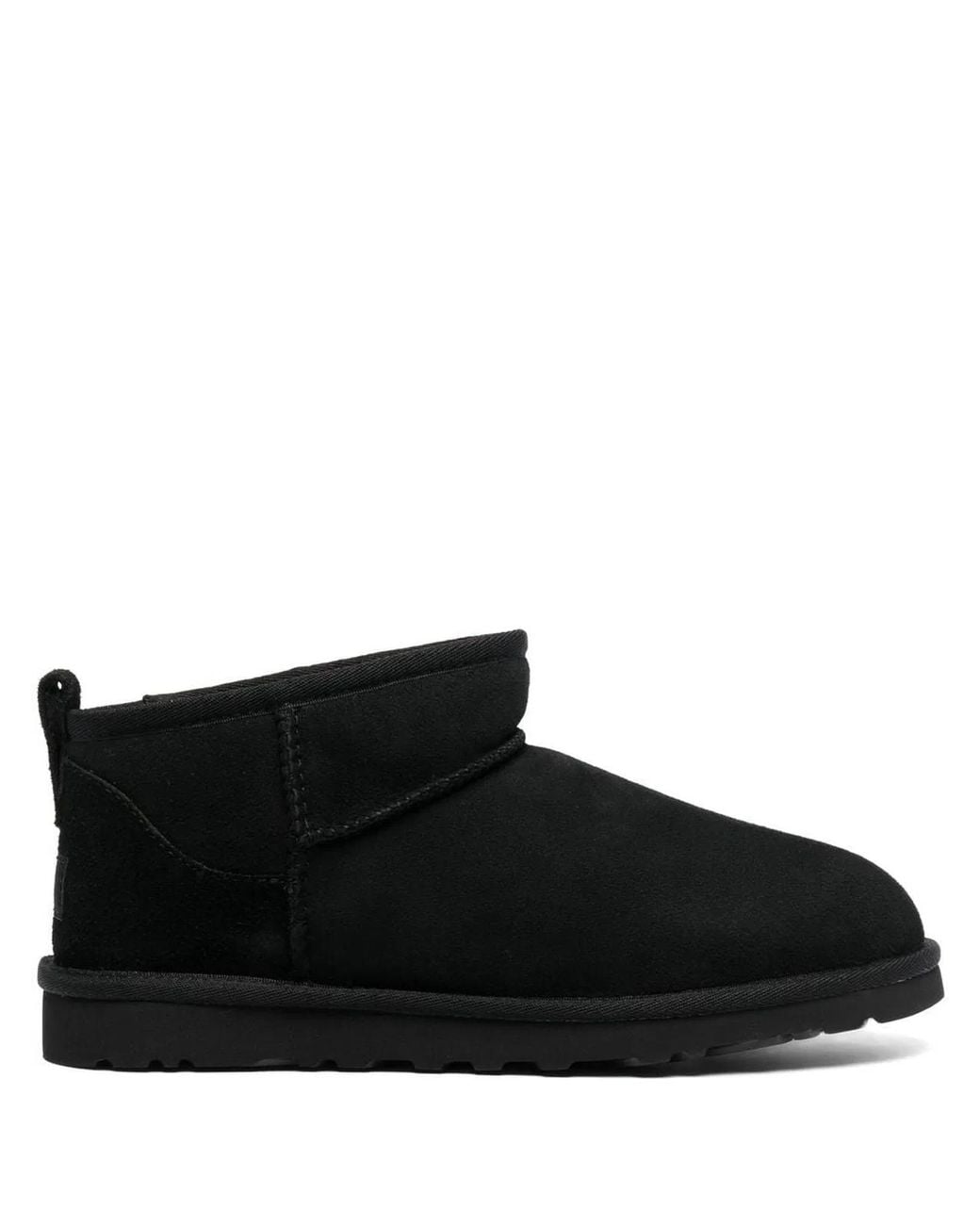 Ugg Black Classic Ultra Mini Suede Boots for men