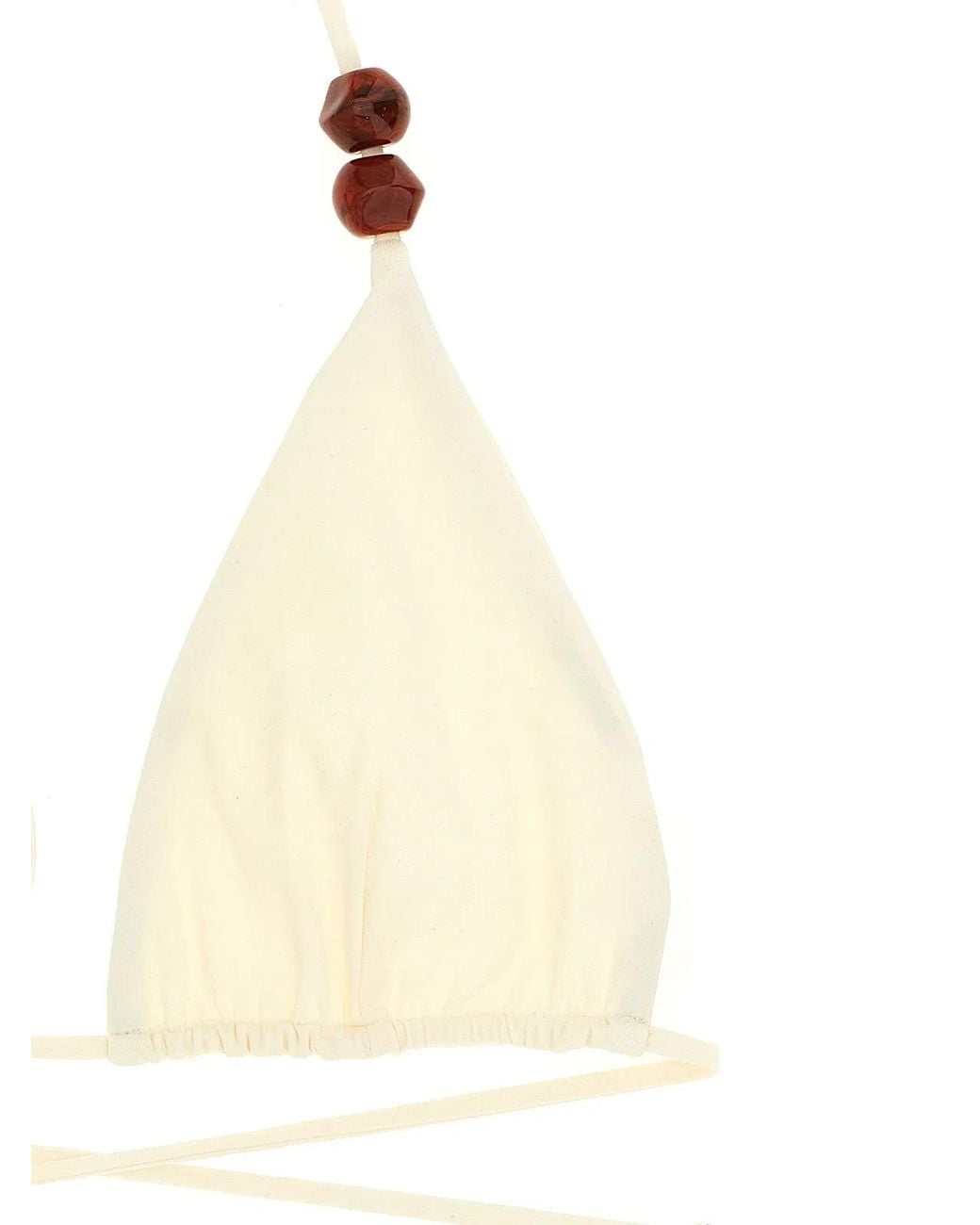 Magda Butrym White 'Re 26' Bikini Top