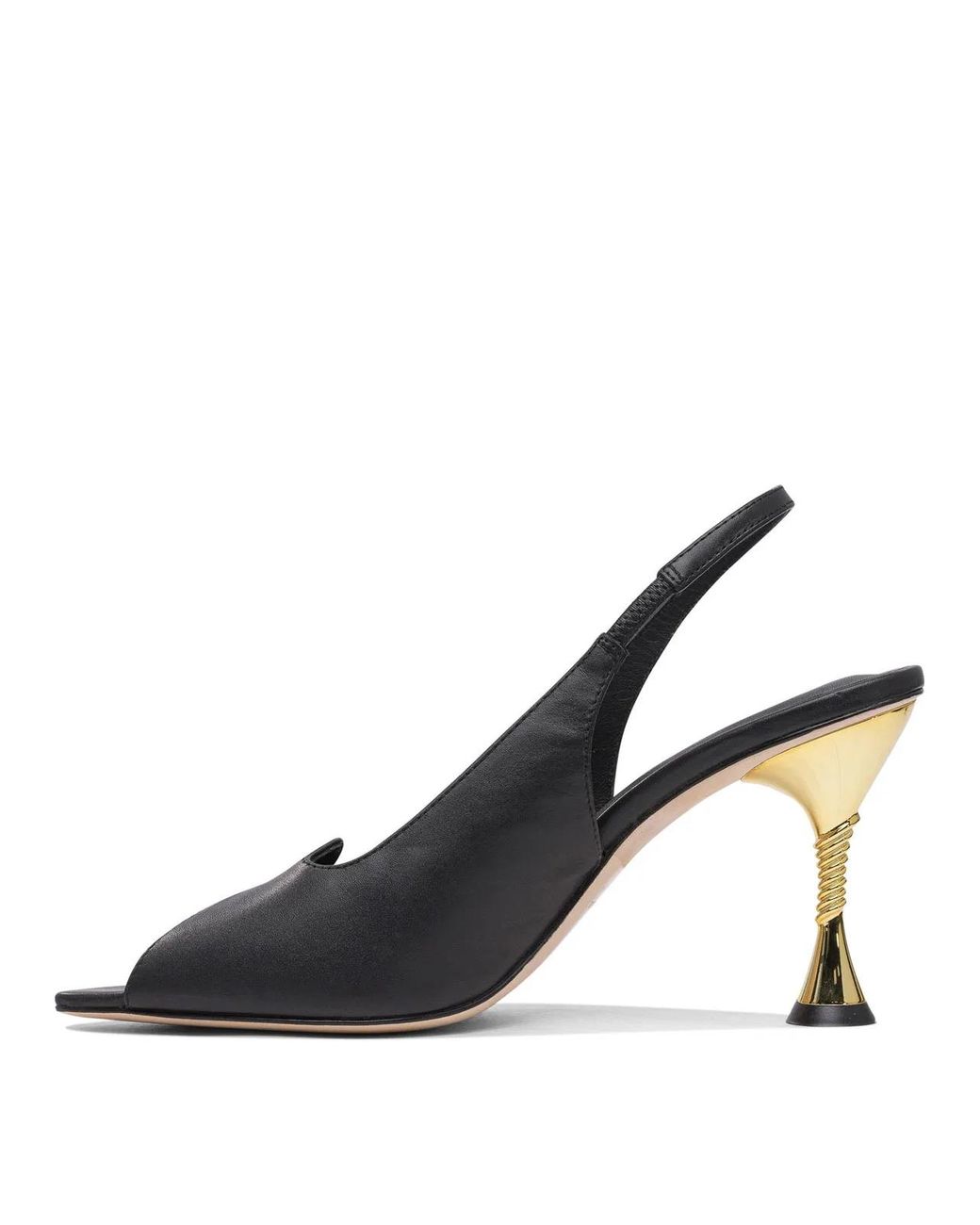 STUDIO AMELIA Black Leather Heeled Shoes