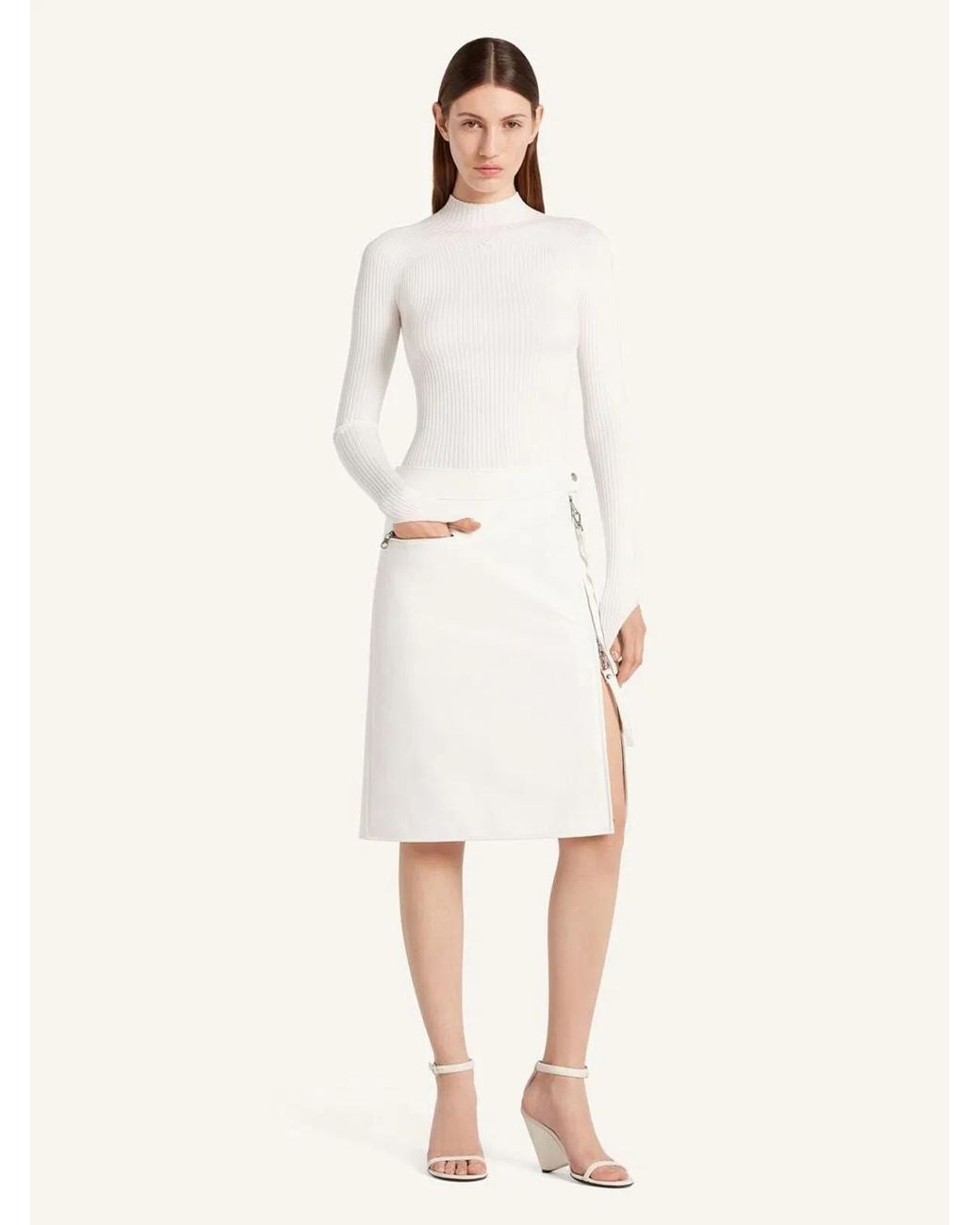 Courreges Natural Courregès Skirt