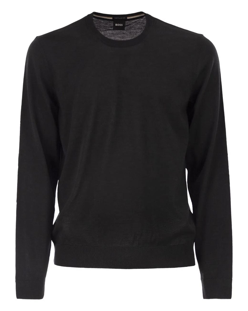Boss Black Slim Fit Crew Neck Jumper for men