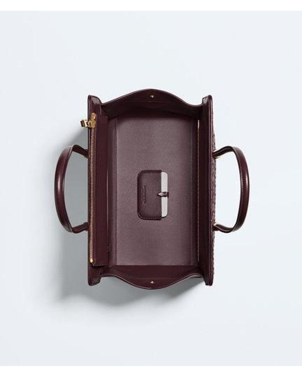 Bottega Veneta Purple Deep Mahogany Small Barbara Tote Bag