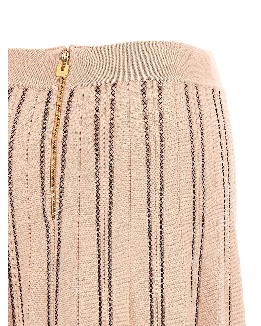 Elisabetta Franchi Pink Origami Knit Skirt