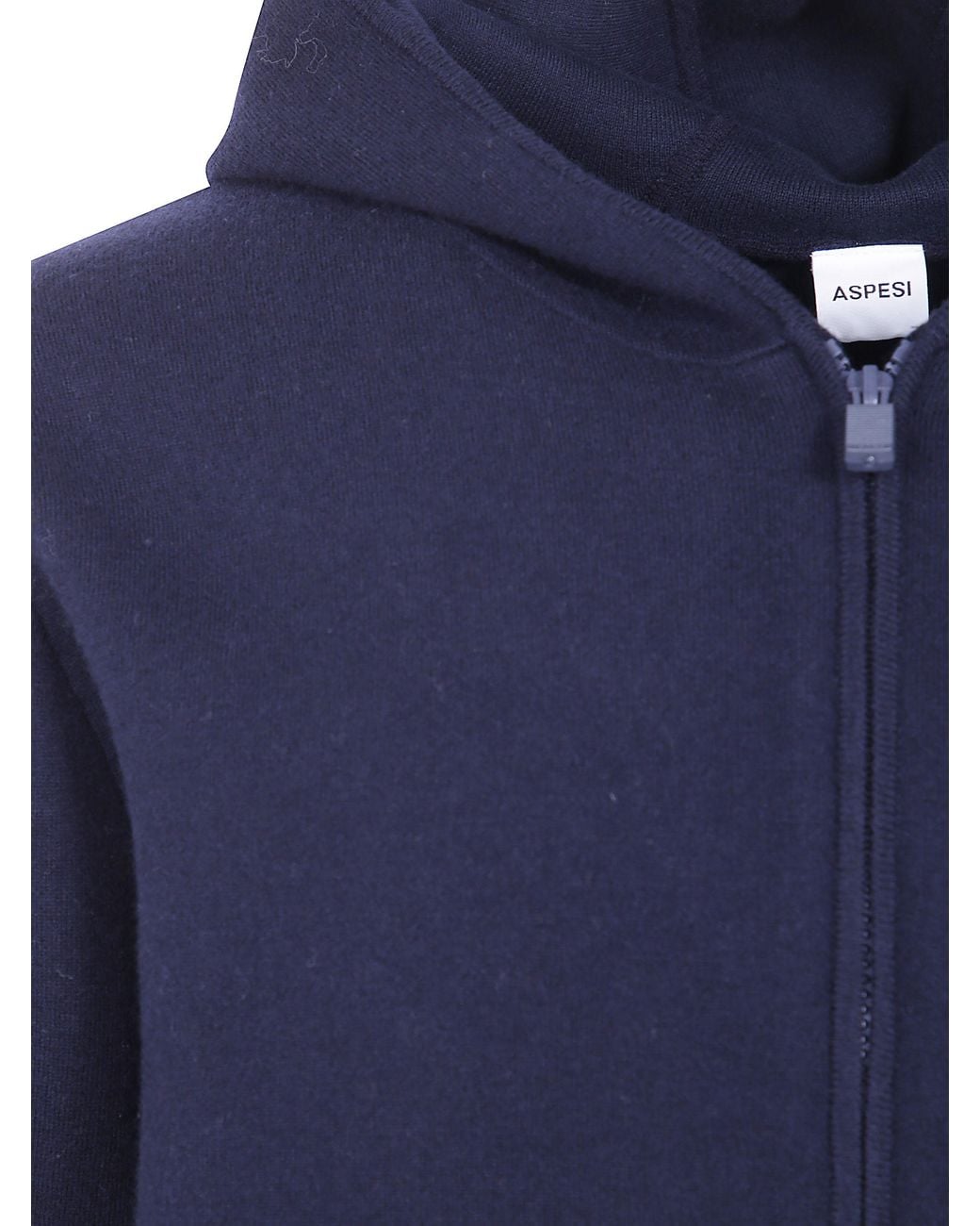Aspesi Blue "M657" Zip Up Sweater for men