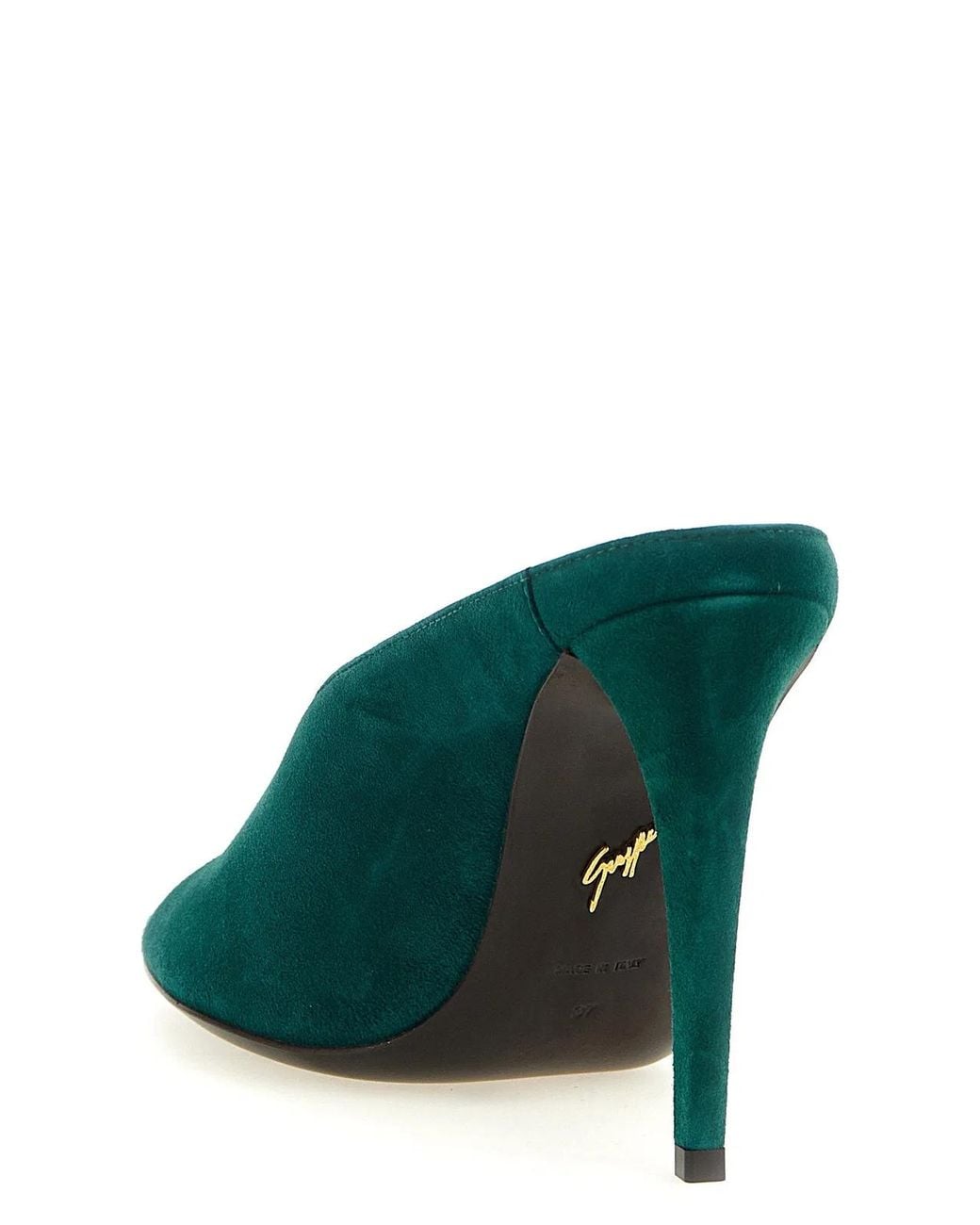 Giuseppe Zanotti Green 'Intriigo Cluedo' Sandals