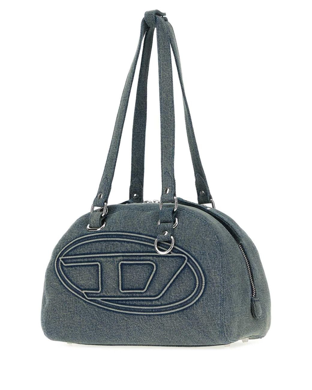 DIESEL Blue Mini Denim Dom Shoulder Handbag