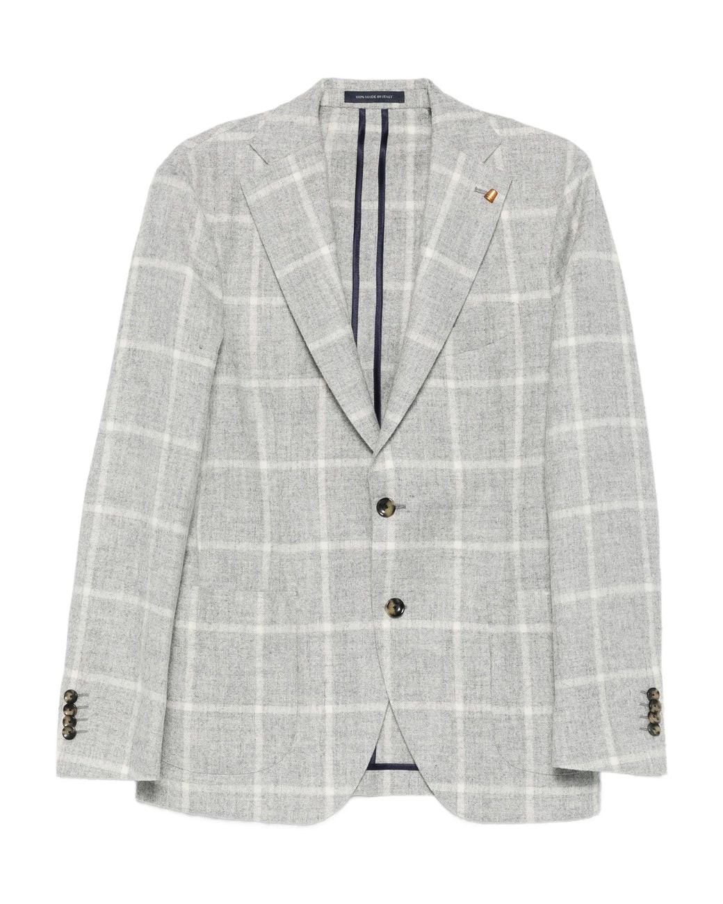 Latorre Gray Baby Alpaca Wool Jacket for men