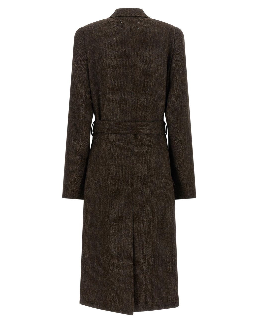 Maison Margiela Black 'Four Stitches' Coat for men