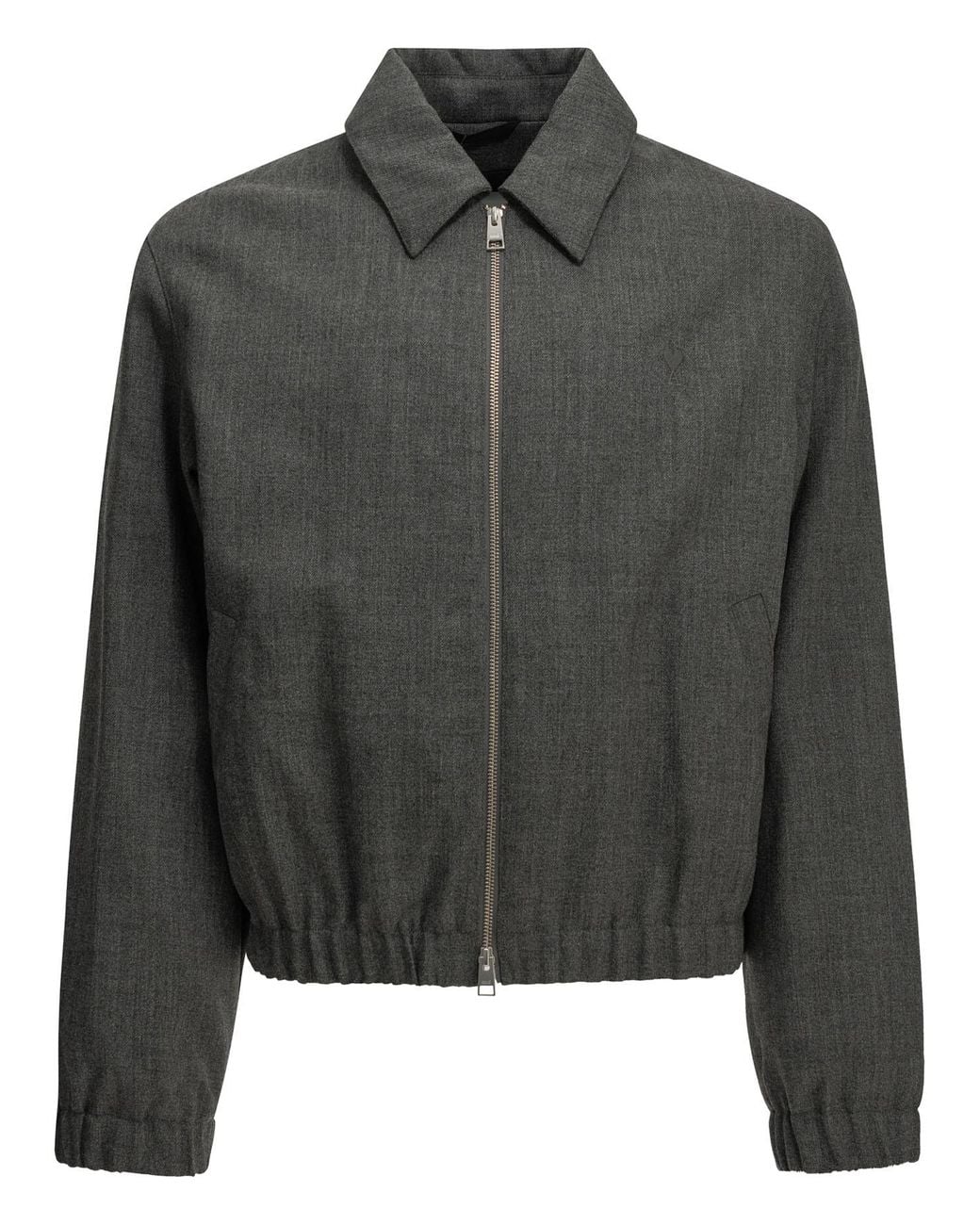 AMI Black Ami De Coeur Jacket for men