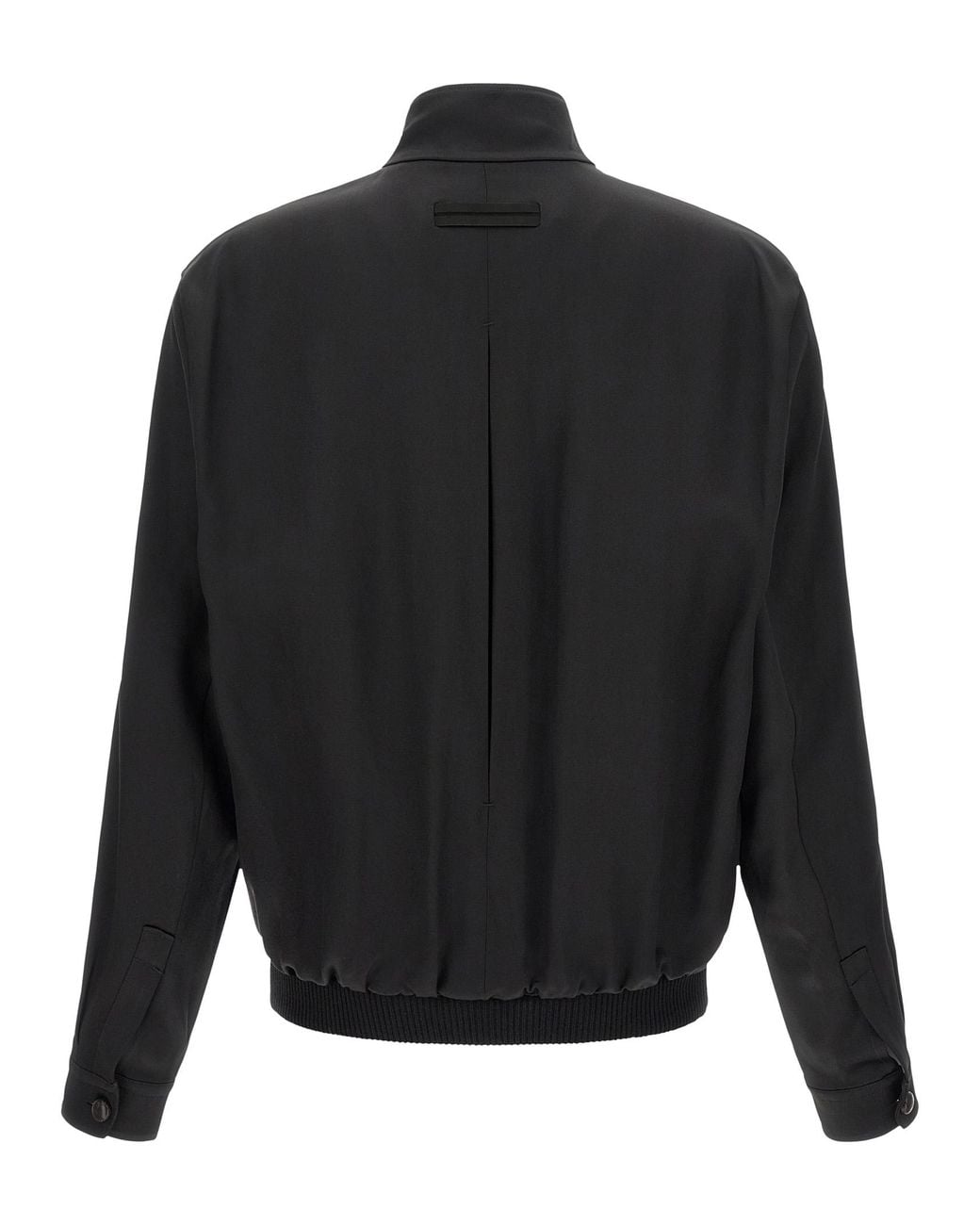Zegna Black Satin Sweatshirt for men