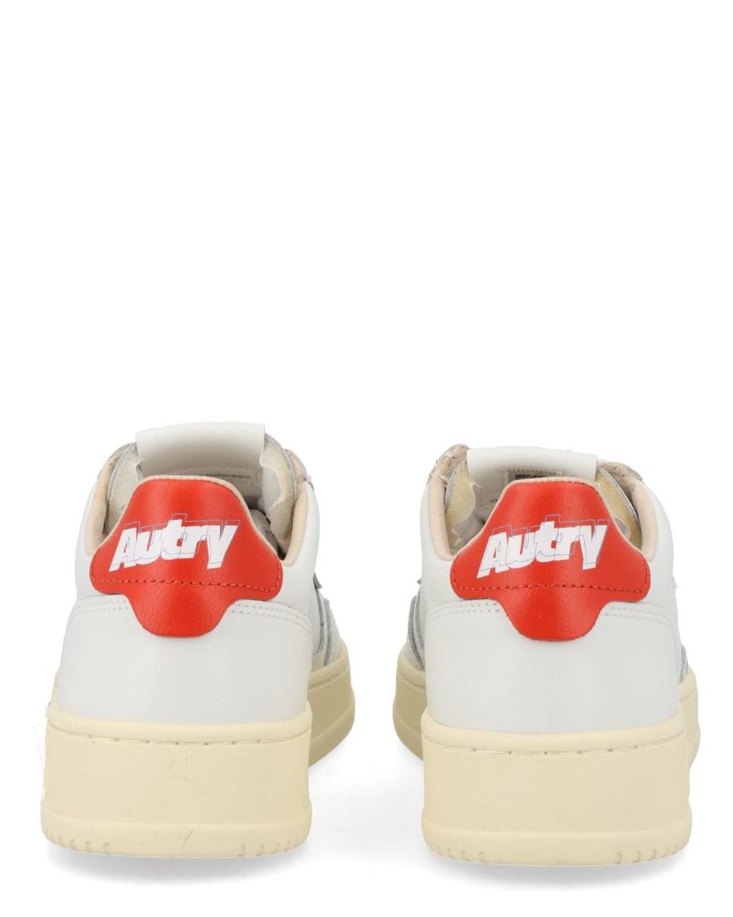 Autry White "Medalist Low" Sneaker