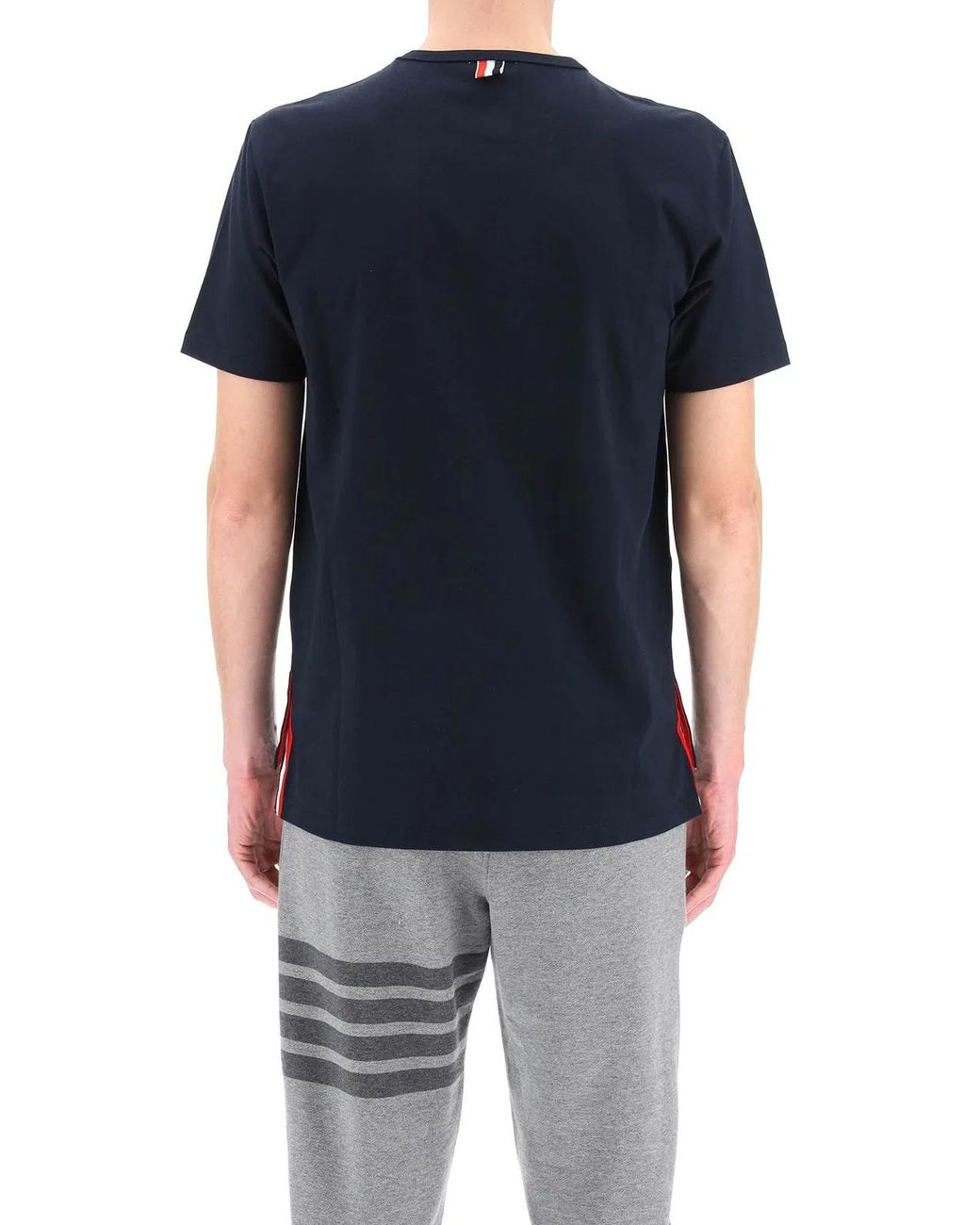 Thom Browne Black Midnight Cotton T-Shirt for men