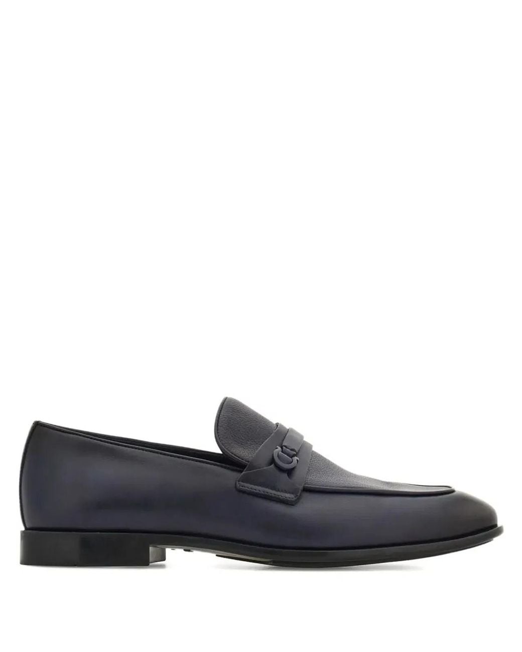 Ferragamo Gray Desio Shaded Leather Loafers for men