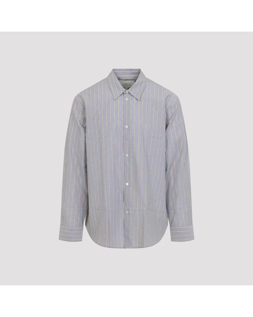 Studio Nicholson Gray View Boxy Oversized Shirt for men