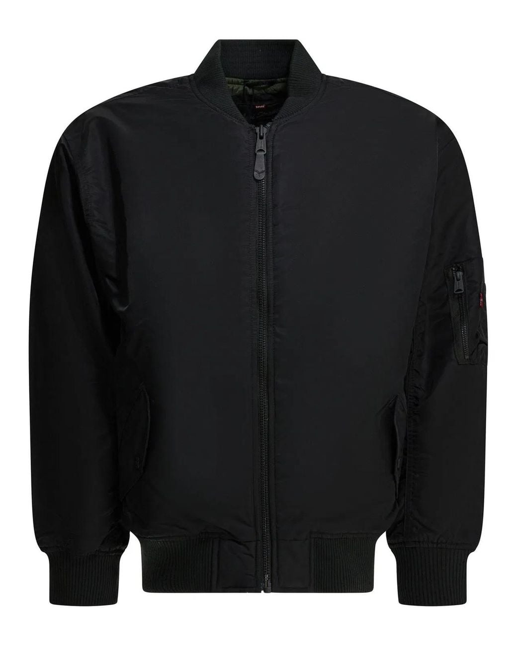 Levi's Black Long-Sleeved Bomber Jacket for men