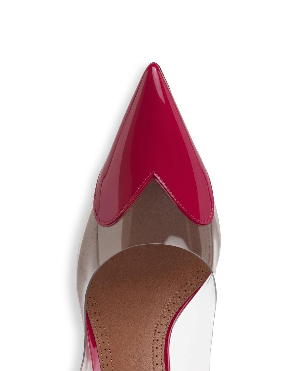 Alaïa Pink Alaia Two-Tone Pvc And Leather Pumps
