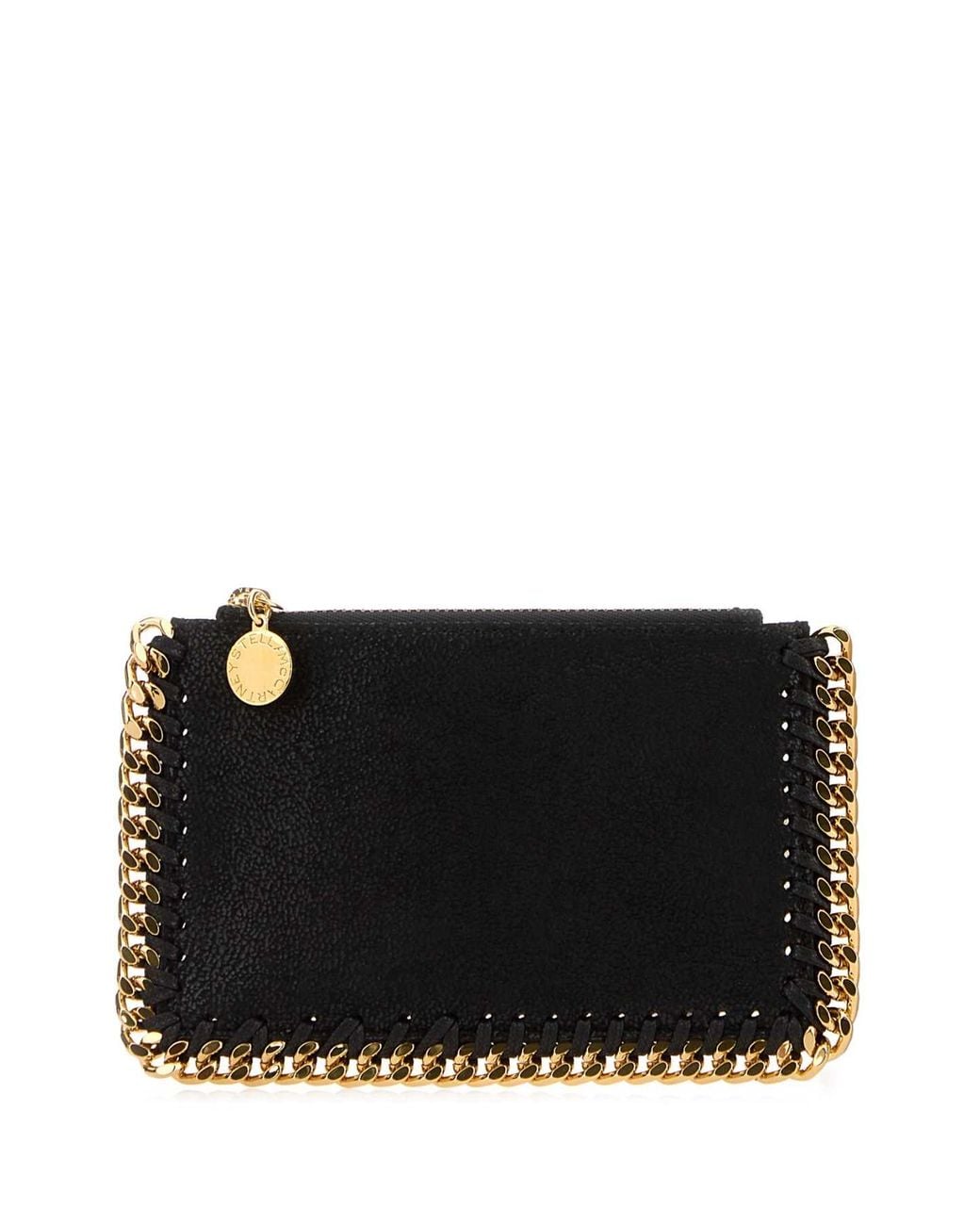 Stella McCartney Black Mini Zip Wallet