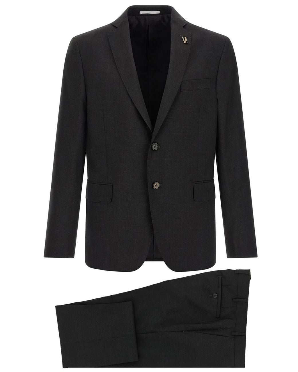 Pal Zileri Black Wool Dress for men