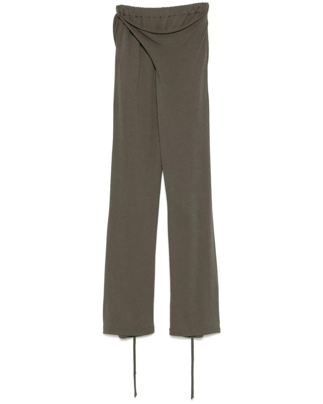 OTTOLINGER Green Linen Blend Trousers
