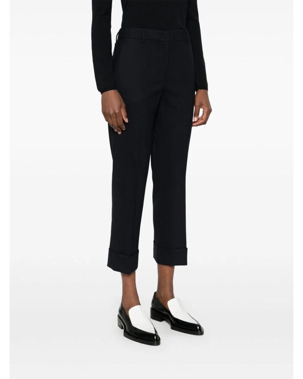 Incotex Blue Cropped Trousers